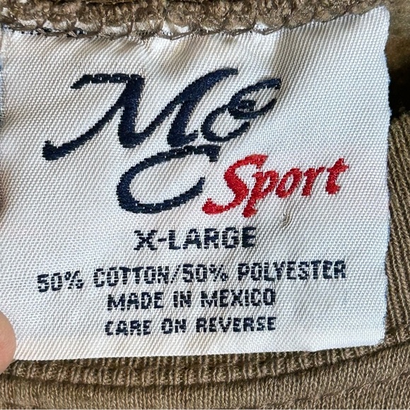 Vintage Golf Sweatshirt XL Embroidered Crewneck Classic Mc C Sport Tan Brown - Picture 3 of 8